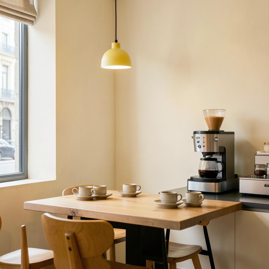 Interior conceptual de Lento Coffee · Demo